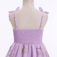 thumbnail image 6 of Flower Girl Dress Elegant Thin Strap Tulle Skirt Princess Gown Perfect for Weddings Birthdays and Special Occasions Purple-8Y, 6 of 8