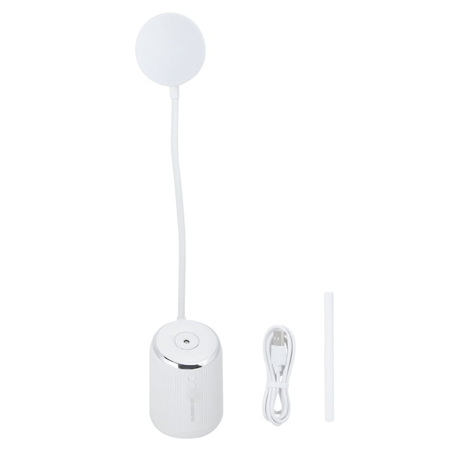 Lámpara de lectura ajustable con carga USB para dormitorio, humidificador de aire LED para estudio y luz nocturna