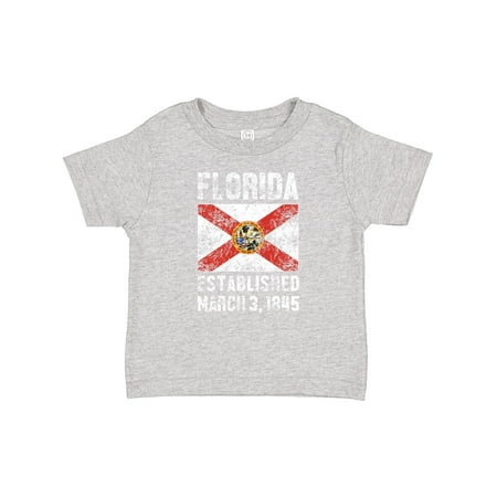 

Inktastic Established March 3 1845 Florida Flag Gift Baby Boy or Baby Girl T-Shirt