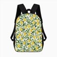 thumbnail image 2 of Lemon And Leaf Pattern Large Capacity Backpacks For Teenagers Travel Bags Casual 17In Backpack, 2 of 7