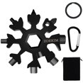thumbnail image 1 of ZOEKIM 18-in-1 Snowflake Multitool, Stainless Steel Snowflakes Multitool Keychain, Combination Bottle Opener Incredible Tool, 1 of 4