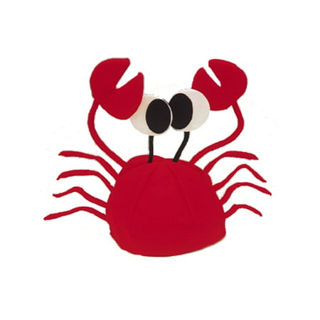 Funny Plush Red King Crab Party Hat Cap Costume
