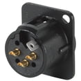 thumbnail image 2 of Neutrik NC3MD-L-B-1 "D" Series Panel Mount XLR Connector Male Black, 2 of 2