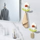thumbnail image 1 of Gancho adhesivo para toallas de pared de baño, resistente, sin perforaciones, con estructura de metal plegable, adhesivo resistente, para cocina y dormitorio, toallero de gran capacidad,, 1 of 8