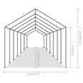 thumbnail image 4 of vidaXL Party Tent PE 6x12 m Grey, 4 of 5