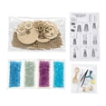 thumbnail image 2 of Diy Sea Glass Lighthouse with Mermaid Decorations, 1 Complete Craft Kit, Lighted Wooden Model for Tabletop Display, Decoration, 2 of 6