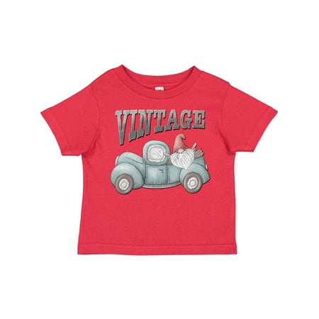 

Inktastic Vintage Pickup Truck with Gnome Gift Toddler Boy or Toddler Girl T-Shirt