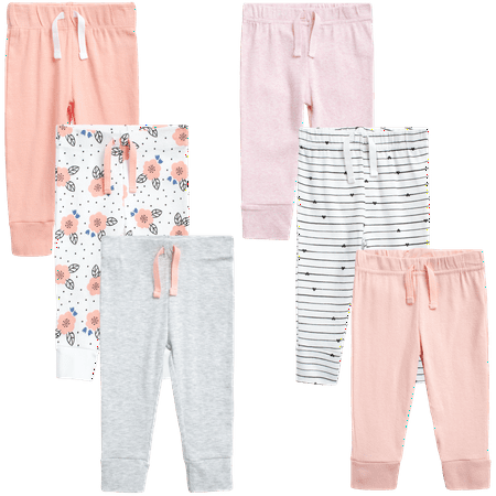 

Koala Baby Girls Sweatpants - 6 Piece Playwear Fleece Jogger Pants (Newborn-24M)