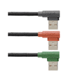 thumbnail image 3 of Cargador Carga Rápida Hune Ecológico V8 USB Micro 1.2M Sustentable verde HUNE AT-ACC-CA-316, 3 of 4