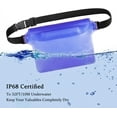 thumbnail image 3 of FacoFaco 2-Pack Waterproof PVC Pouch with Adjustable Waist Strap, Black Clear, 3 of 9