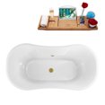 thumbnail image 2 of 68" Streamline N901BGL-BGL Clawfoot Tub and Tray With External Drain, 2 of 9