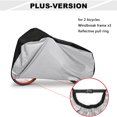 thumbnail image 3 of 1 pcs Housse de Vélo pour 2 Ou 3 Vélos - Housses de Vélo d'Extérieur Imperméables - Matériau Ripstop 210D Offrant une Protection Constante pour Tous les Types de Bicyclettes, 3 of 9
