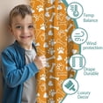 thumbnail image 3 of Blackout Kids Curtains,Yellow Puppy Dog Food Footprints Childrens Insulated Curtains Set Of 2,Bedroom Essentials,Toddler Room Decor 52x63in(132x160cm), 3 of 4