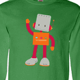 thumbnail image 4 of Inktastic Cute Robot, Smiling Robot, Colorful Robot Long Sleeve T-Shirt, 4 of 5