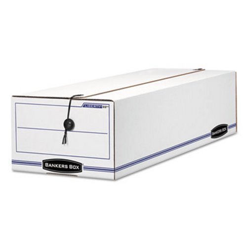 Bankers Box Liberty Storage Box, Record Form, White/Blue, 12/Carton - Walmart.com - Walmart.com