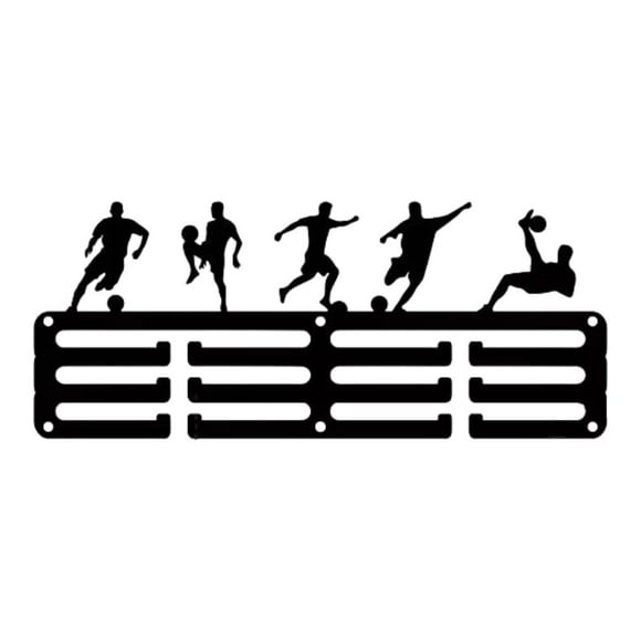 medallas, perchero de hierro para colgar en pared, fácil de instalar, para exhibir en pared, para y corredores de baloncesto.