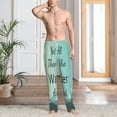 thumbnail image 5 of Vsdgher Not All Those Who Wander Are Lost1 Print Mens Pajama Pants Sleep & Lounge Pants, PJ Bottoms With elastic waistb and Pockets, 5 of 5