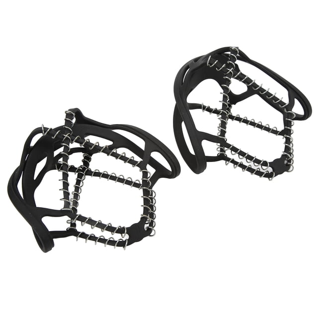 Anti 1 par de zapatillas de calzado de hielo de primavera tacos antideslizantes de tracción para caminar Sobre Hielo de Nieve