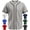 Grey, variant on Exxact Sports Blank Baseball Jersey Men, Full Button Down Plain Baseball Jersey, Sports Uniforms Men Women Jersey - (Royal Blue,A2XL)