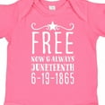 thumbnail image 4 of Inktastic Free- Now and Always- Juneteenth 6-19-1865 Boys or Girls Baby Bodysuit, 4 of 5