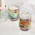 thumbnail image 5 of Clear Storage Jar 2.75x 4.13 Inches One Sizex2 Cotton Swabs Cans Translucent Plasticental Floss Cans Cotton Pads Cans Bathroom Canisters Beautiful Pale Green Butterfly, 5 of 7