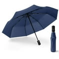 thumbnail image 2 of Limited Time Deal karymi Compact Fully Automatic Travel Umbrella Wind and Umbrella Protection Umbrella Men & Women Umbrellas Wholesale Hiking Accessories Travel Accessories, 2 of 5