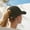 Green, variant on Half-top Ponytail Hat Hollow-out Visor Design Lightweight Breathable Outdoor UV Protection Sun Hat