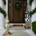 thumbnail image 4 of Northlight Ball Finial Commercial Size Christmas Decoration 48" - Gold and White, 4 of 7