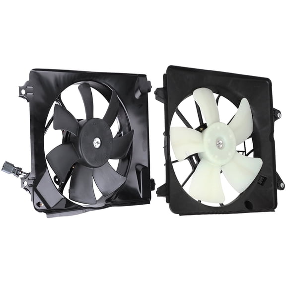 ECCPP Cooling Fan Assembly Fits for H-onda for Civic 1.8L 2006-2011 600980 674-50117 19030RTA004 38616-RNA-A01 38615-RNA-A01 38611-RNA-A01 38616RNAA01 38615RNAA01