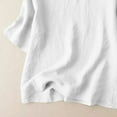thumbnail image 7 of Linen Tops For Women，Summer Cotton Linen Tunic Tops Solid Basic Tee Shirts Crew Neck Short Sleeve Tops Pullover Sweater Blouses Cap Sleeve Tunic Tops Office Work Outfits 2025, 7 of 7