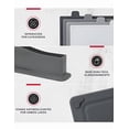 thumbnail image 3 of Set Xtellar De 4 tablas Para Picar color gris Para Cocina Con Soporte De Drenaje, 3 of 5