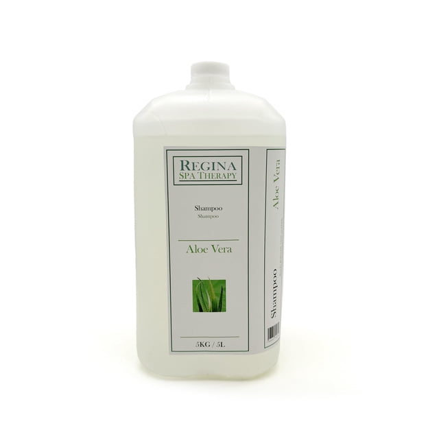 Regina Spa Therapy-Shampoo hotelero Hecho a Base de esencias de Aloe Vera. / 5 litros Suavidad Aromática: Shampoo- Champú Pura Vitalidad de Aloe Vera para Cabello Saludable.