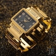 thumbnail image 1 of Fashion Ladies Watch Cansnow Luxury Gold And Silver Watch Exquisite Personality Bracelet Watch Rectangular Dial Ladies, 1 of 8