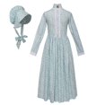 thumbnail image 1 of GRACEART Robe de Pionnière Costume de Prairie Coloniale Robe Paysanne Amish 100% Coton, 1 of 4