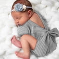 thumbnail image 3 of Cheers US Baby Photography Costume Backless Newborn Long Sleeved Jumpsuit Baby Backless Bow Photography Suit, 3 of 8