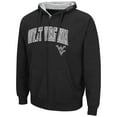thumbnail image 2 of Men's Colosseum Black West Virginia Mountaineers Arch & Logo 3.0 Full-Zip Hoodie, 2 of 3