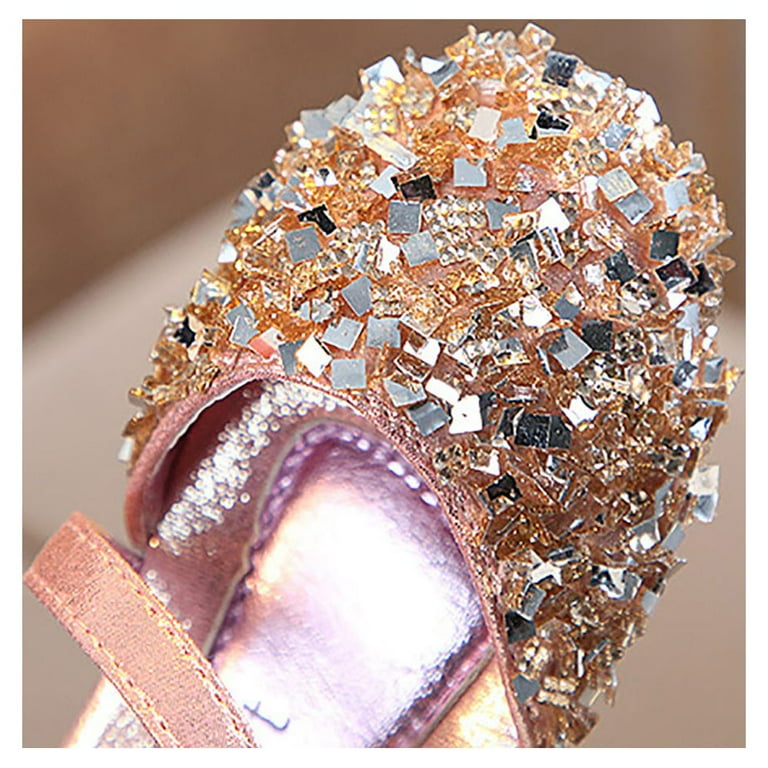 Lovebay Kids Baby Girls Adorable Sparkly Dress Shoes Party Low