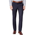 thumbnail image 1 of Kenneth Cole Mens Slim Fit Stretch Dress Pants Slacks, Blue, 30W x 29L, 1 of 1