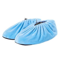 Haful the Interior Velvet Shoe Covers Are Washable and Reusable. the Thickened, Anti-Slip, Wear-Resistant, Sound-Absorbing and Warm Shoe Covers Are in Sky Blue Khome Indoor Flannel Warm Shoe Cover