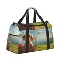 thumbnail image 2 of Kdxio Adorable Puppy Basket Travel Duffel Bag Gym Bag Weekender Travel Bag Gym Bag for Women &Men Airplane Travel Essentials for Flying, 2 of 7