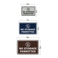 thumbnail image 5 of Signs ByLITA Classic Framed, No Storage Permitted Sign (Brushed Silver) - Large, 5 of 6
