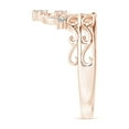 thumbnail image 3 of ANGARA Natural Scattered Diamond Princess Tiara Ring in 14K Rose Gold for Women (Size-2mm| Color-I-J| Clarity-I1-I2) | April Birthstone, Anniversary, Jewelry Gift for Women | Natural Diamond Ring, 3 of 9