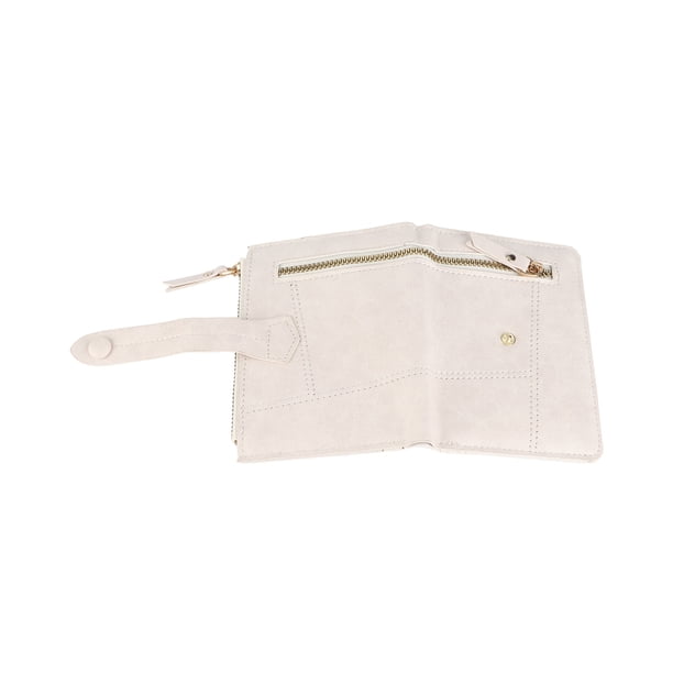 Cartera para Mujer Con Tarjetero, Cartera para de Mujer, Cartera Corta de Piel Sintética Portátil a la Moda para la Vida Diaria