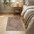 thumbnail image 3 of ODIKA Bathroom Way Distressed Ornamental Center Motif Palette Stairs Non-Slip Low Profile for Hallway, Study Room, Playroom, 3 of 7