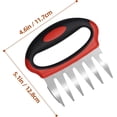 thumbnail image 6 of Meat Claws for Shredding, Metal Set of 2 Tools, Chicken Shredder, Meat Shredder Claws, BBQ Shredding Claws, Pulled Pork, Bear Claws, Pork Shredding Claws Shred Cut Meats, 6 of 15
