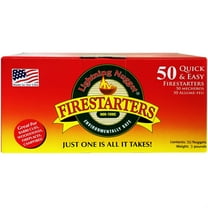Lightning Nuggets N50LBOX All-Natural Fire Starters 50 Count 10in X 5.5in X 5in New