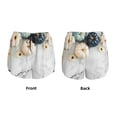 thumbnail image 5 of Lsque Pumpkin And White Marble Printed Women's Running Shorts with Liner Pockets,Elastic Quick Dry Workout Athletic Gym Yoga Shorts,Womens High Waist Shorts-Small, 5 of 9