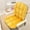Yellow, variant on Lumbar Backrest Cushion, Ergonomic Winter Seat Pillow for Office Chairs, Car Seats and Home Use, Sedentary Spine Support with Soft Comfortable Fabric