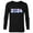 Black, variant on Lilo & Stitch Bursting Through Happy New Year 2024 - Long Sleeve T-Shirt for Men - Customized-Navy