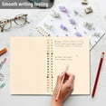 thumbnail image 5 of WOBOGO Small Purple Gift Boxes Notebook College Horizontal Grid Paper Ink Spill Resistant Water Resistant Cover 8.3x5.7x0.4in, 5 of 8